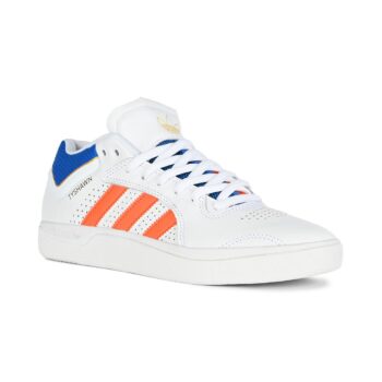 Adidas Tyshawn Skate Shoes - White/Orange/Blue Bird