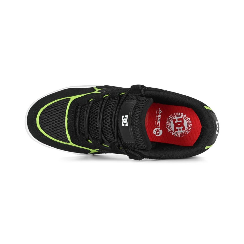 DC Metric S Skate Shoes - Black/Lime