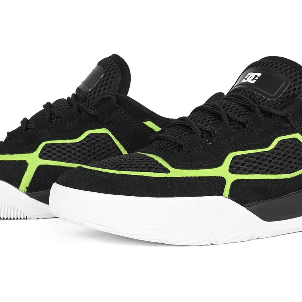 DC Metric S Skate Shoes - Black/Lime