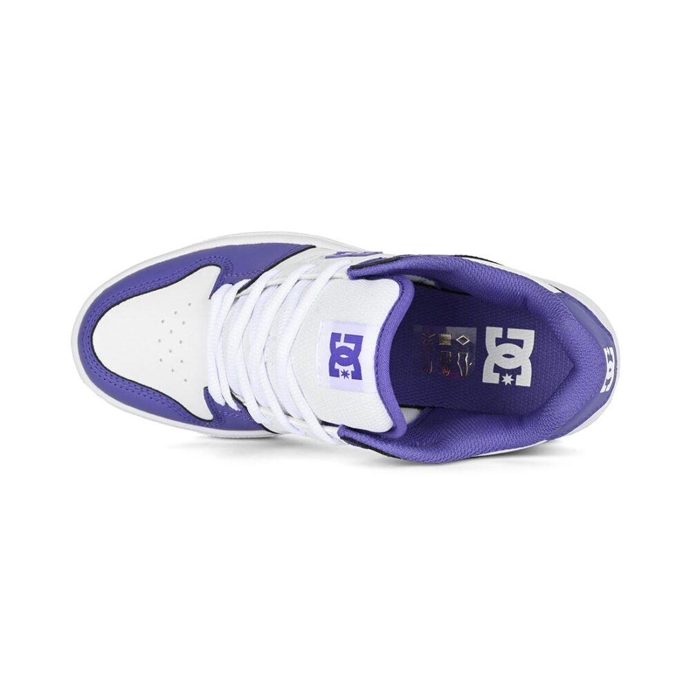 DC Women's Manteca 4 Platform Skate Shoes - Grape/White
