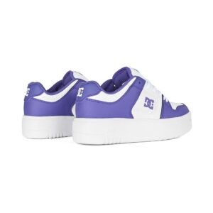DC Women's Manteca 4 Platform Skate Shoes - Grape/White