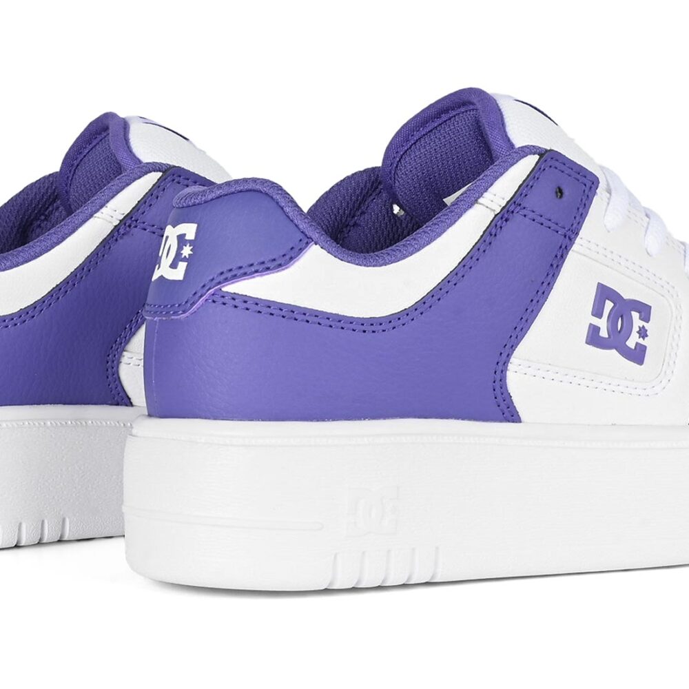 DC Women's Manteca 4 Platform Skate Shoes - Grape/White