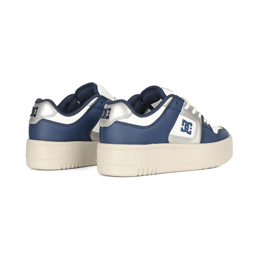 DC Women's Manteca 4 Platform Skate Shoes - White/Champagne