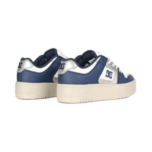 DC Women's Manteca 4 Platform Skate Shoes - White/Champagne