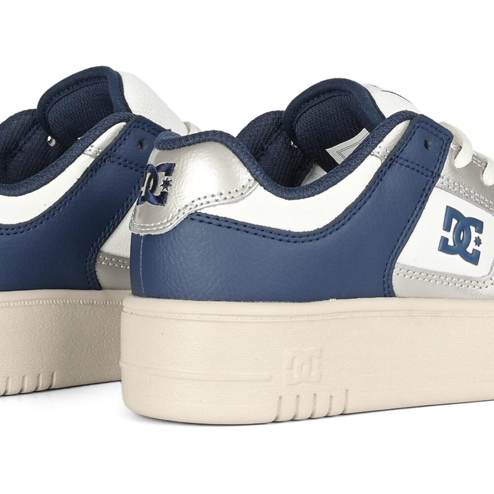 DC Women's Manteca 4 Platform Skate Shoes - White/Champagne