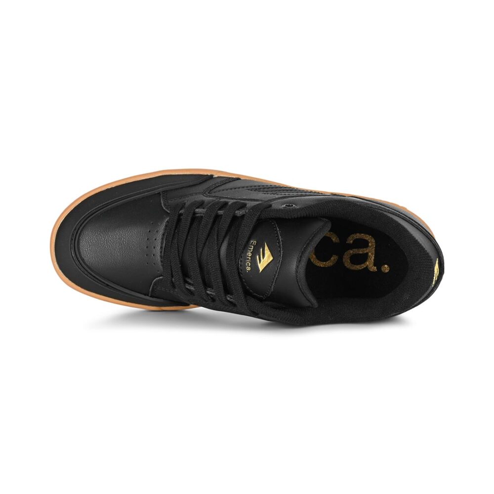 Emerica Heritic Skate Shoes - Black/Gum