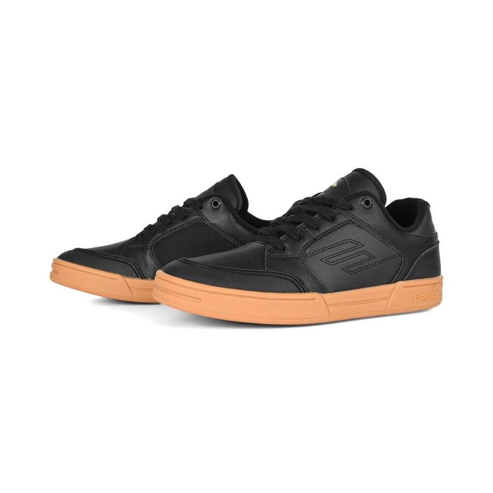 Emerica Heritic Skate Shoes - Black/Gum