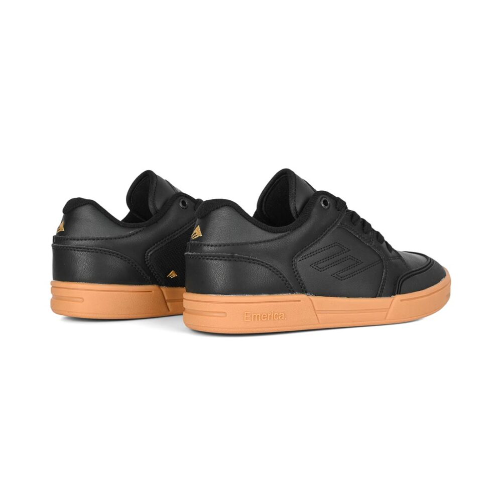 Emerica Heritic Skate Shoes - Black/Gum