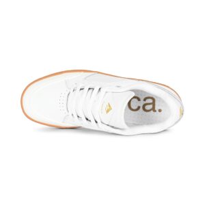 Emerica Heritic Skate Shoes - White/Gum