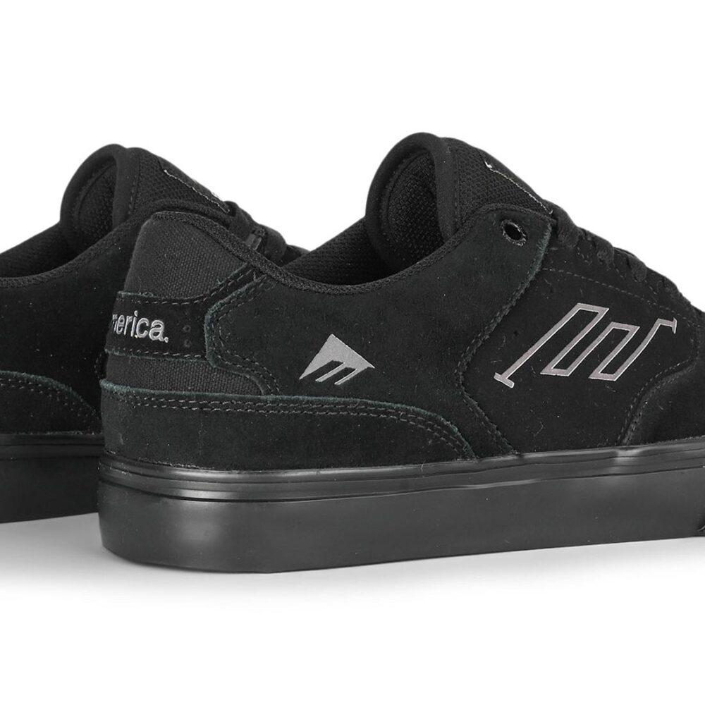 Emerica The Low Vulc Skate Shoes - Black/Black