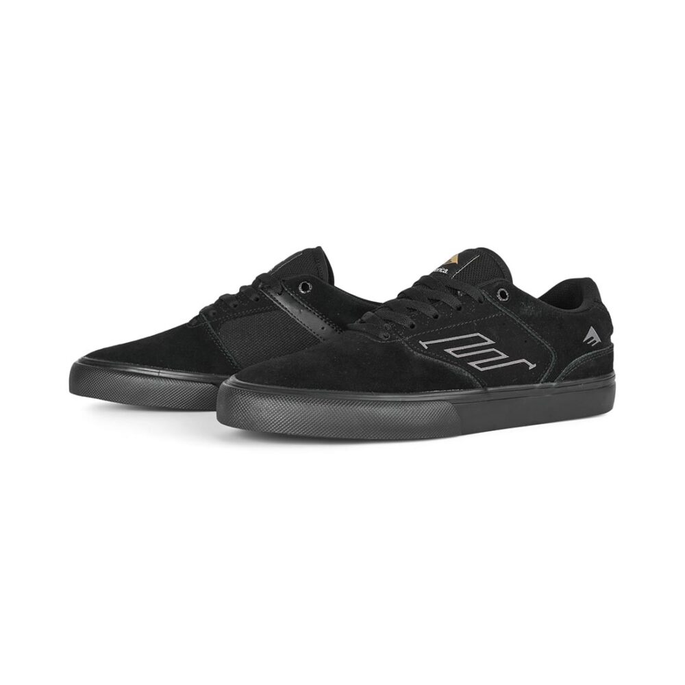 Emerica The Low Vulc Skate Shoes - Black/Black