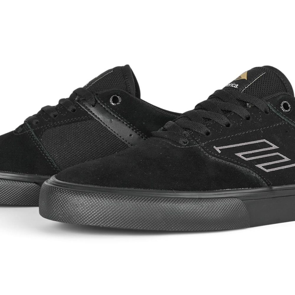 Emerica The Low Vulc Skate Shoes - Black/Black