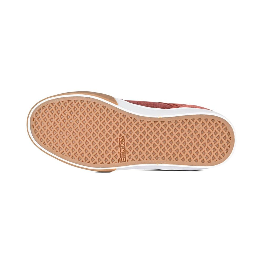 Emerica The Low Vulc Skate Shoes - Burgundy