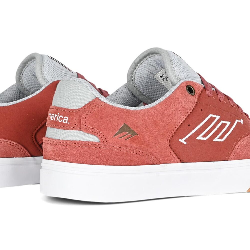 Emerica The Low Vulc Skate Shoes - Burgundy