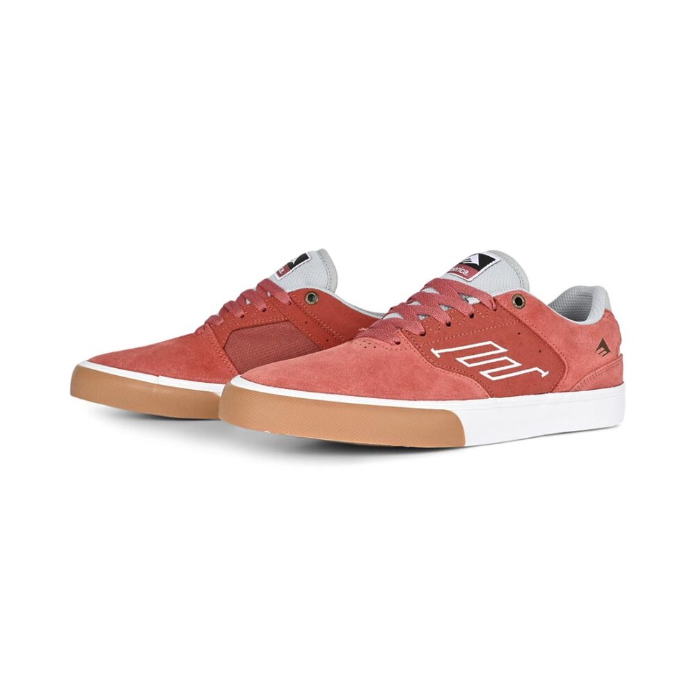 Emerica The Low Vulc Skate Shoes - Burgundy