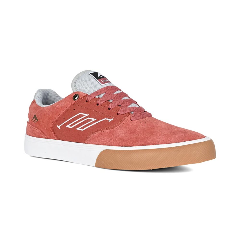 Emerica The Low Vulc Skate Shoes - Burgundy