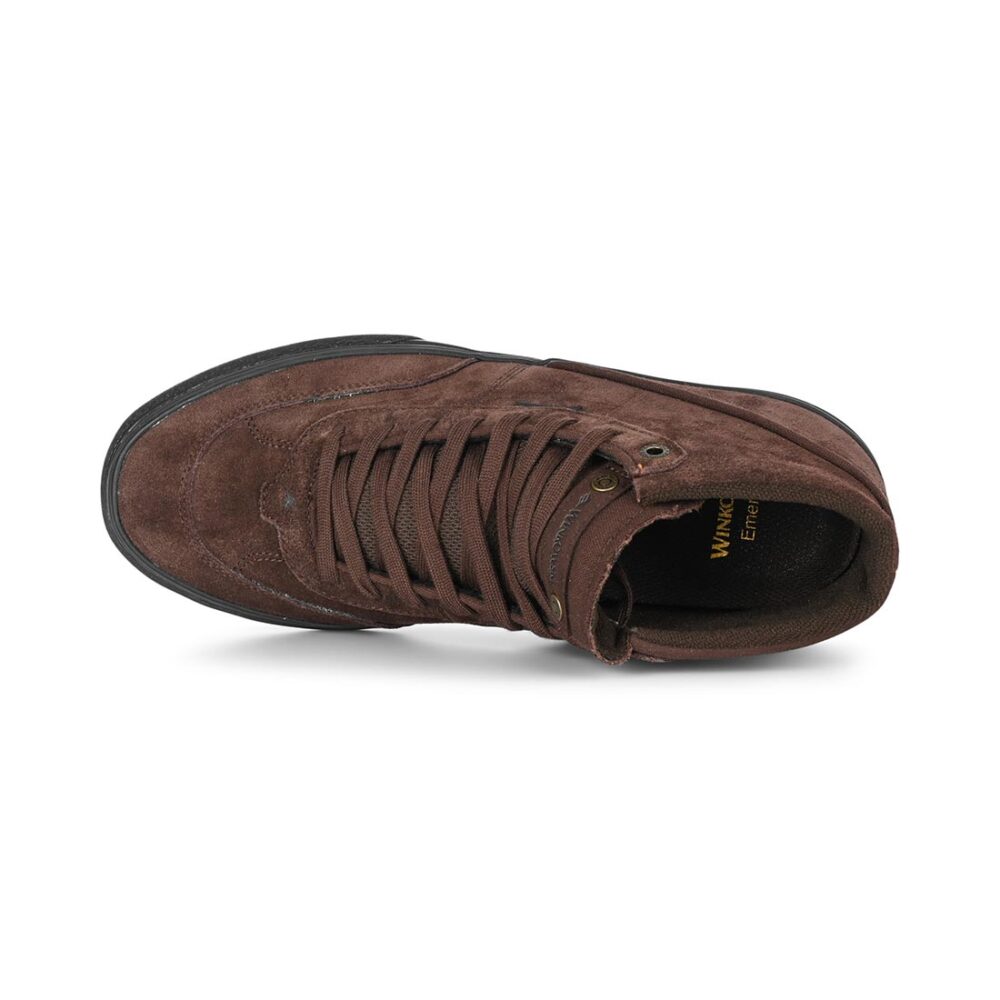 Emerica Winkowski High-Top Skate Shoes - Brown/Black