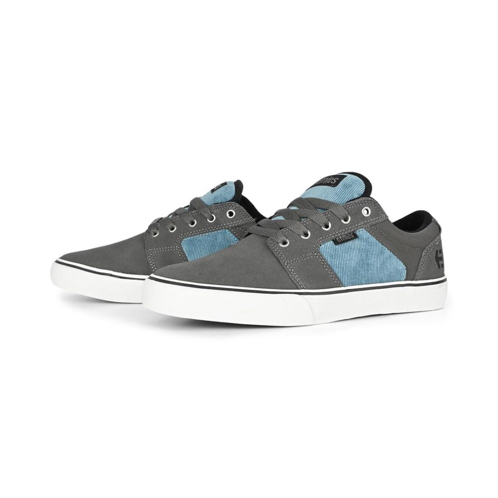 Etnies Barge LS Skate Shoes - Grey/Blue