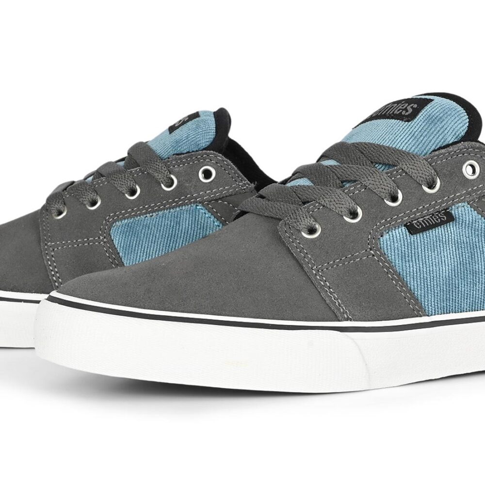 Etnies Barge LS Skate Shoes - Grey/Blue