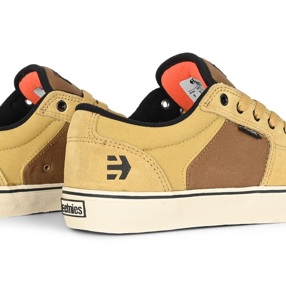 Etnies Barge LS Skate Shoes - Tan/Brown/Orange