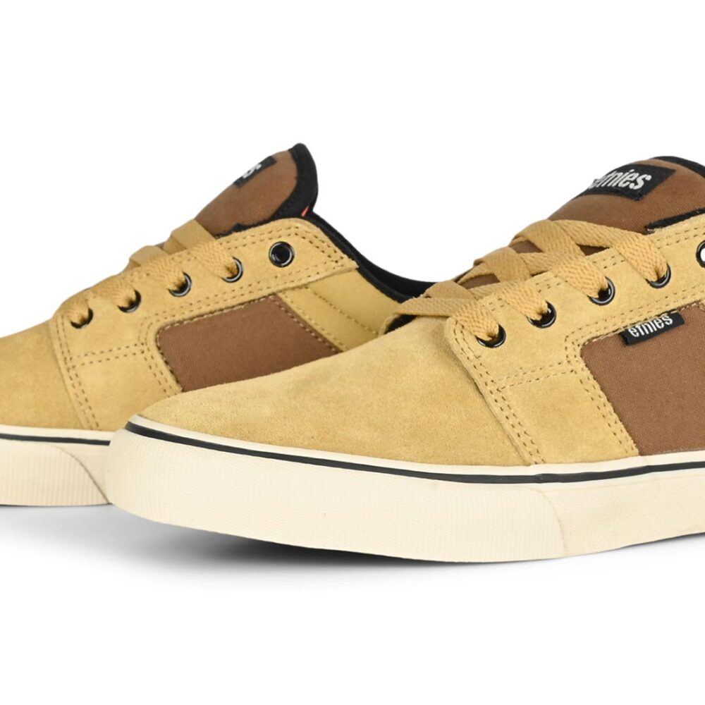 Etnies Barge LS Skate Shoes - Tan/Brown/Orange