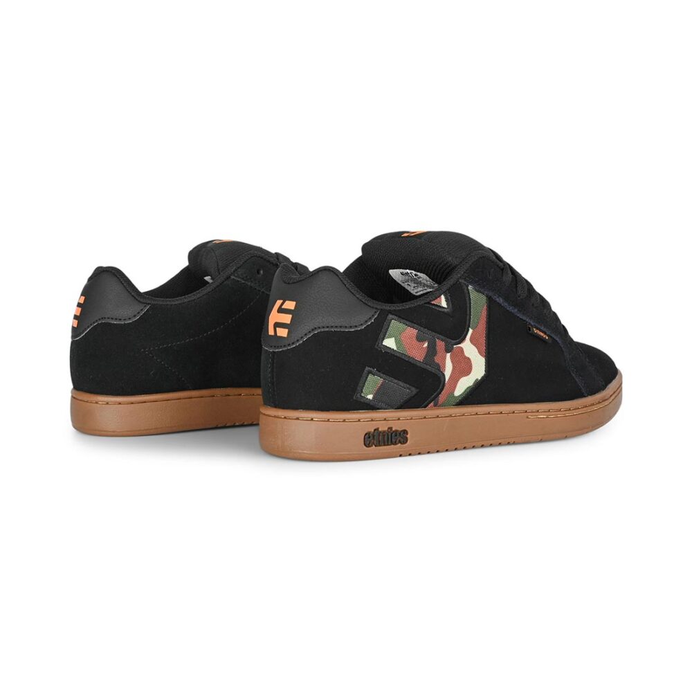 Etnies Fader Skate Shoes - Black/Green/Gum
