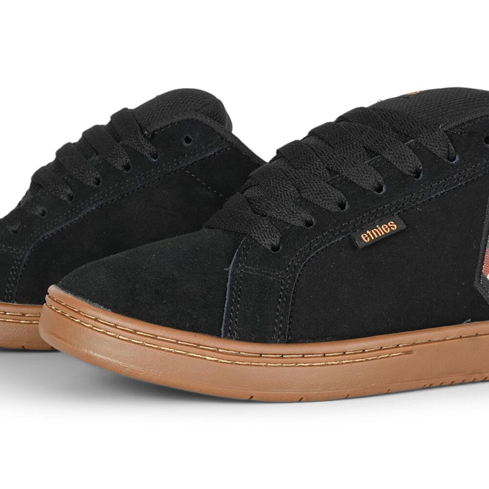 Etnies Fader Skate Shoes - Black/Green/Gum