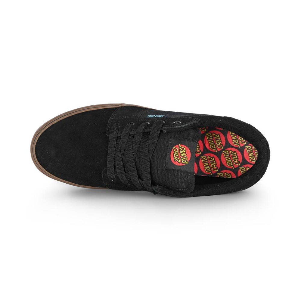 Etnies x Santa Cruz Barge LS Skate Shoes - Black/Gum