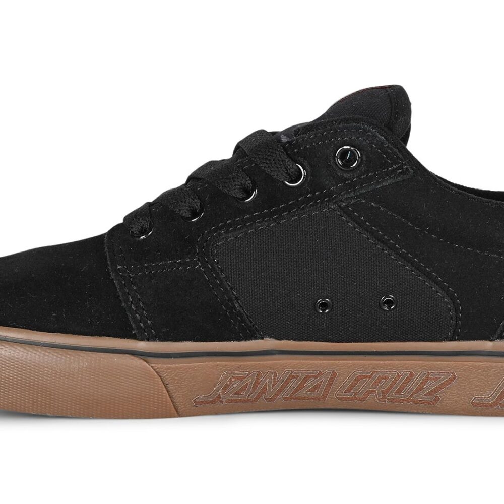 Etnies x Santa Cruz Barge LS Skate Shoes - Black/Gum