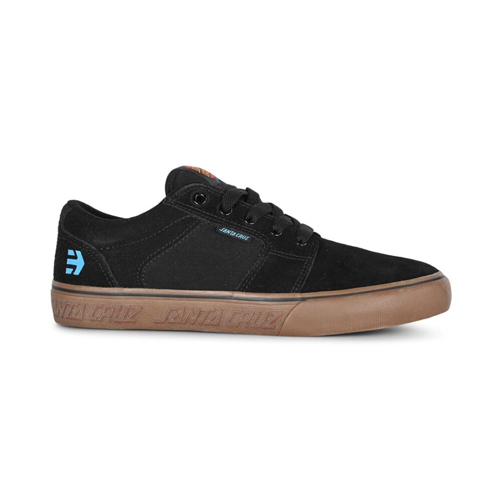 Etnies x Santa Cruz Barge LS Skate Shoes - Black/Gum