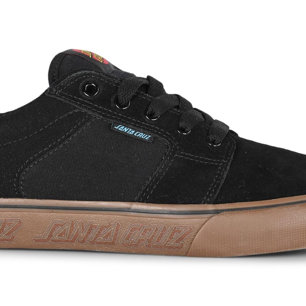 Etnies x Santa Cruz Barge LS Skate Shoes - Black/Gum