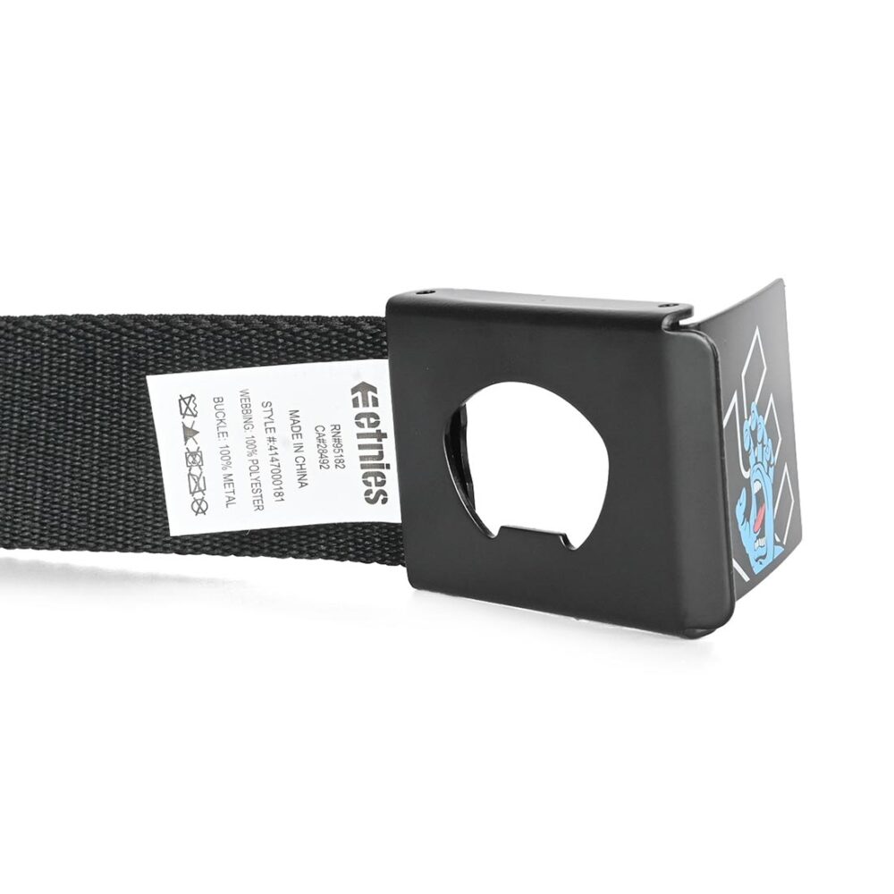 Etnies x Santa Cruz Screaming Hand Web Belt - Black