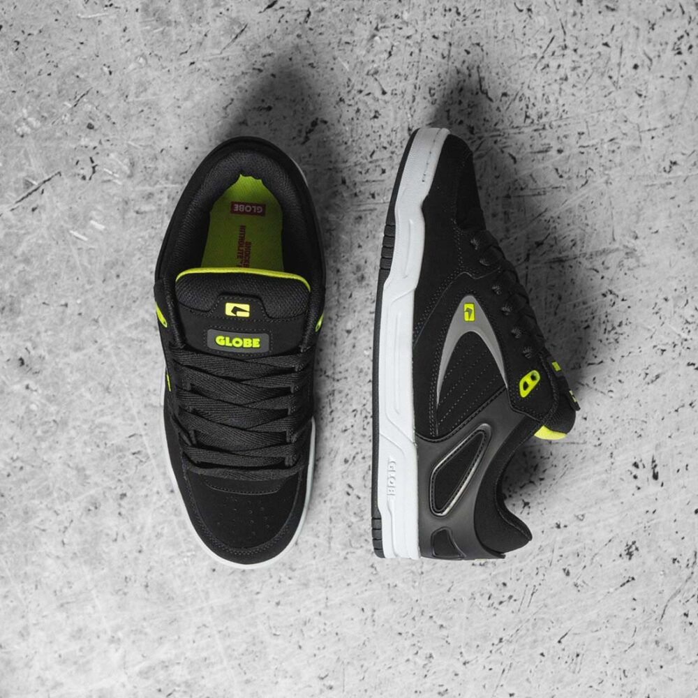 Globe Agent Skate Shoes - Black/Lime
