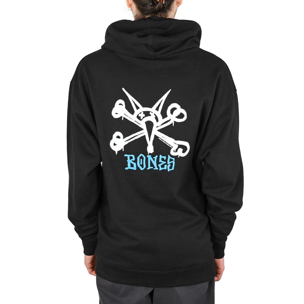 Powell Peralta Rat Bones Pullover Hoodie - Black/Blue