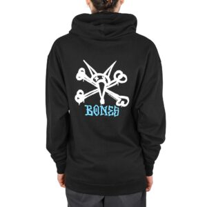 Powell Peralta Rat Bones Pullover Hoodie - Black/Blue