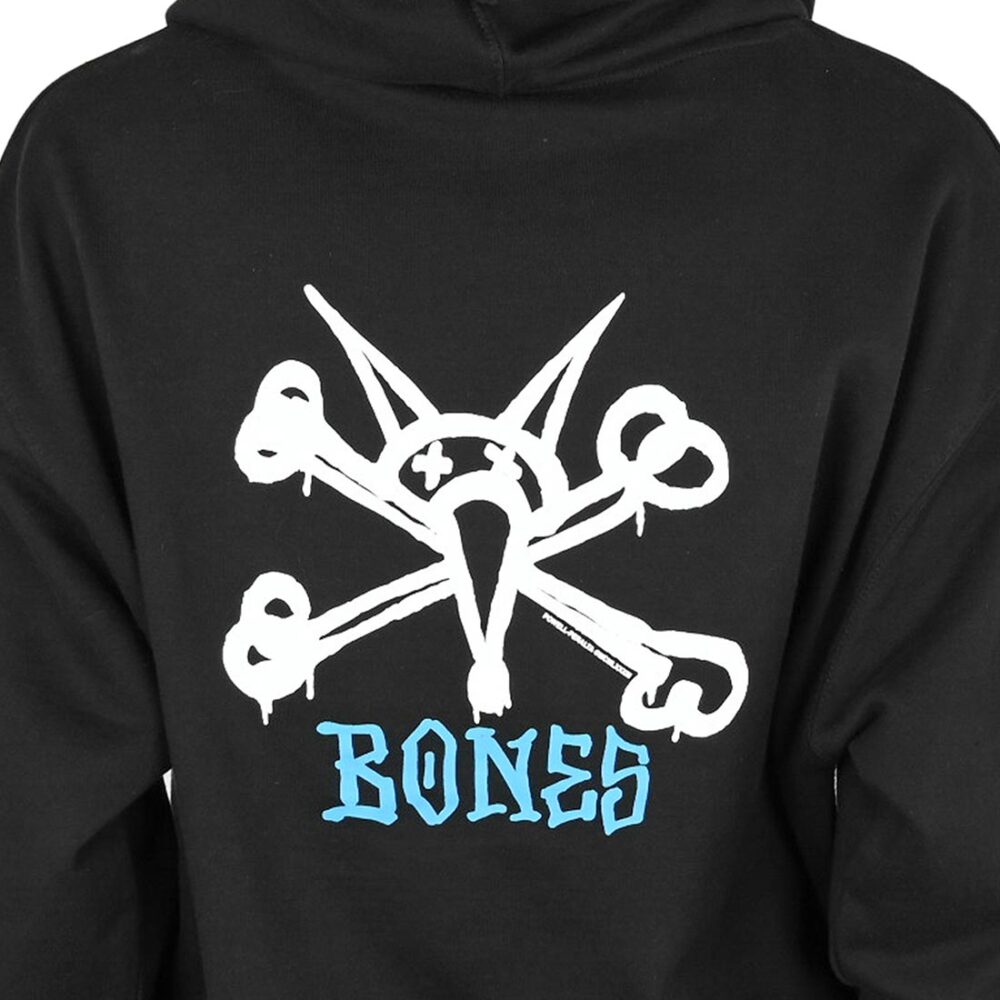 Powell Peralta Rat Bones Pullover Hoodie - Black/Blue