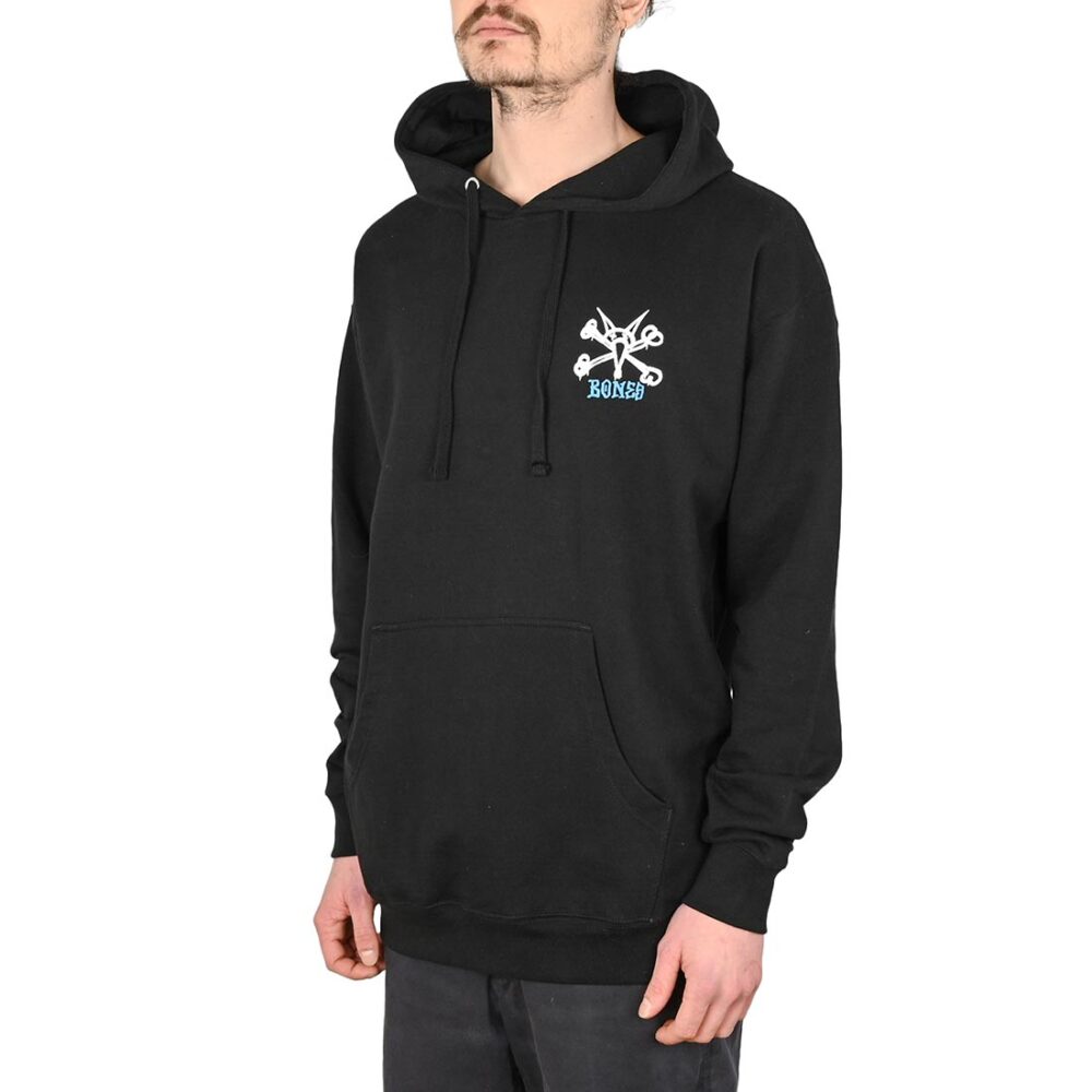 Powell Peralta Rat Bones Pullover Hoodie - Black/Blue
