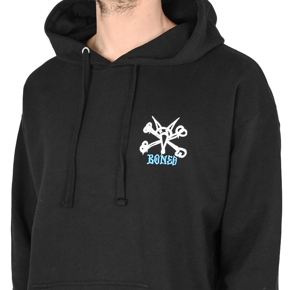 Powell Peralta Rat Bones Pullover Hoodie - Black/Blue