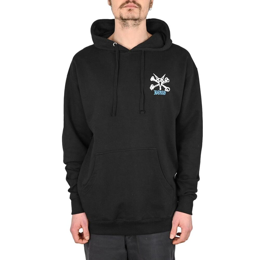 Powell Peralta Rat Bones Pullover Hoodie - Black/Blue