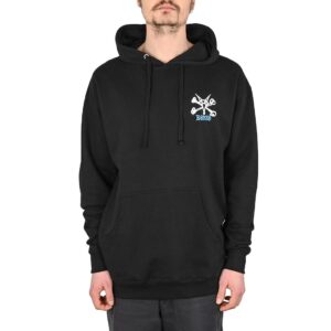 Powell Peralta Rat Bones Pullover Hoodie - Black/Blue