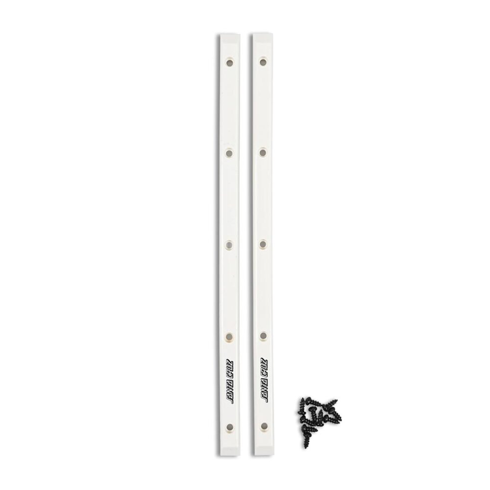 Santa Cruz Slimline Skateboard Rails (2 Pack) - White (Copy)