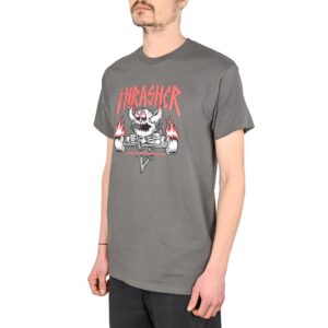 Thrasher x Toy Machine Monster-Gram S/S T-Shirt - Charcoal