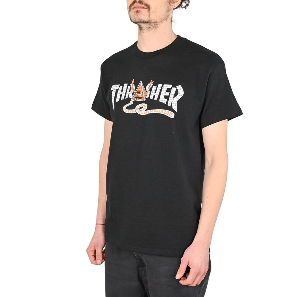 Thrasher x Toy Machine Pyramid S/S T-Shirt - Black