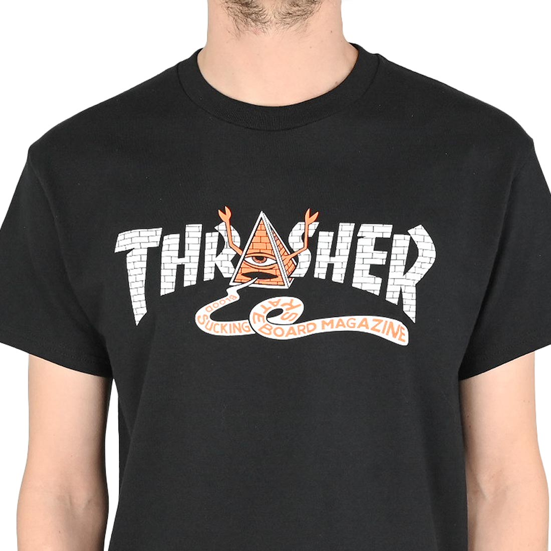 Thrasher x Toy Machine Pyramid S/S T-Shirt - Black - Supereight