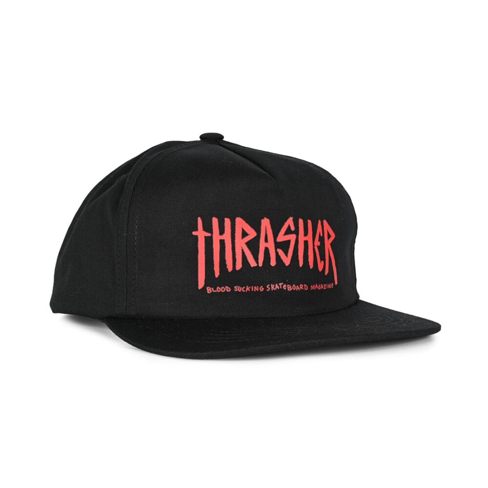 Thrasher x Toy Machine Scratch Snapback Cap - Black