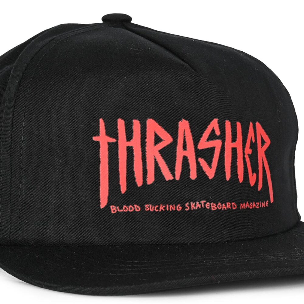 Thrasher x Toy Machine Scratch Snapback Cap - Black