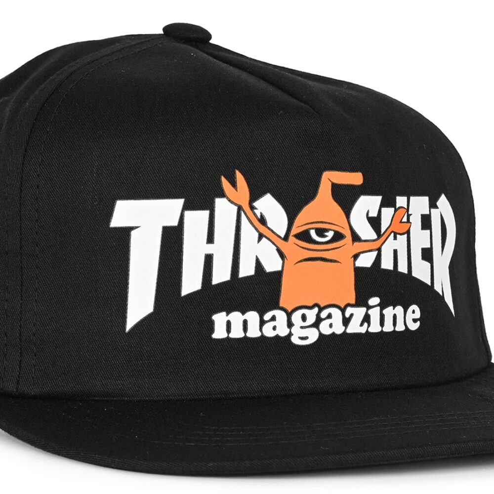 Thrasher x Toy Machine Sect Snapback Cap - Black