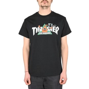 Thrasher x Toy Machine Vortex S/S T-Shirt - Black