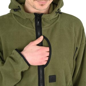 Volcom Nomaa Zip Up Hooded Fleece - Winter Moss