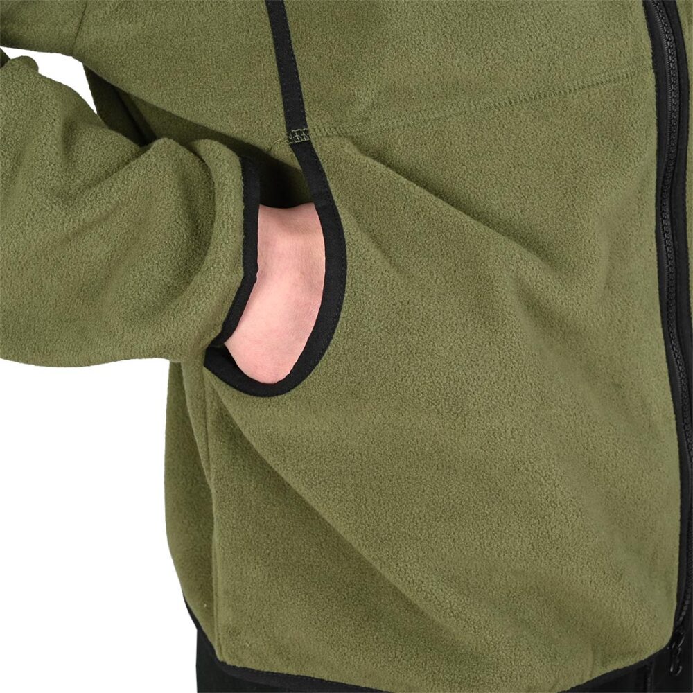 Volcom Nomaa Zip Up Hooded Fleece - Winter Moss